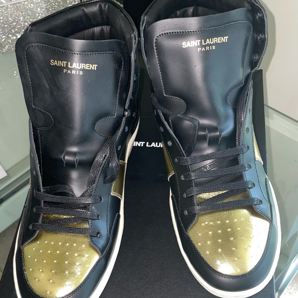 Black,Gold,Men’s, YSL
